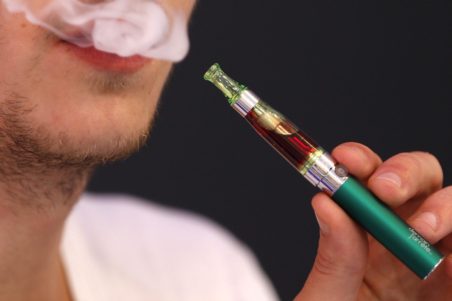 man vaping