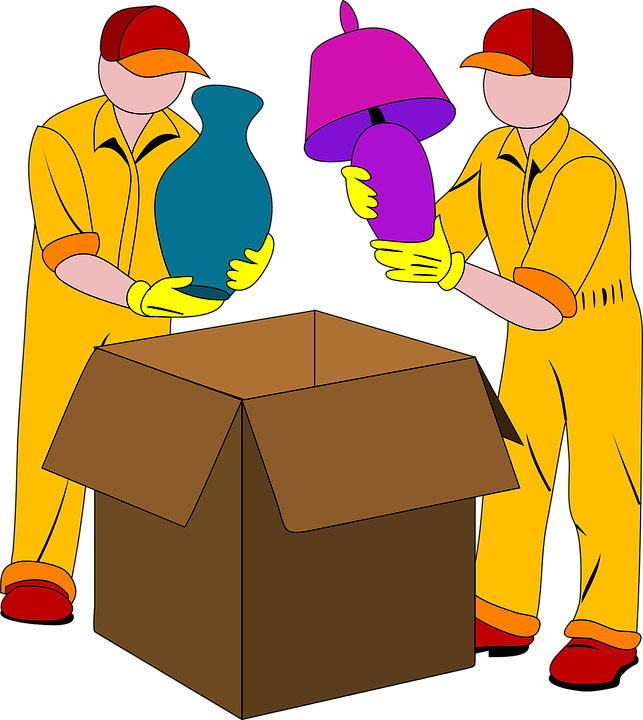 putting stuff inside a box